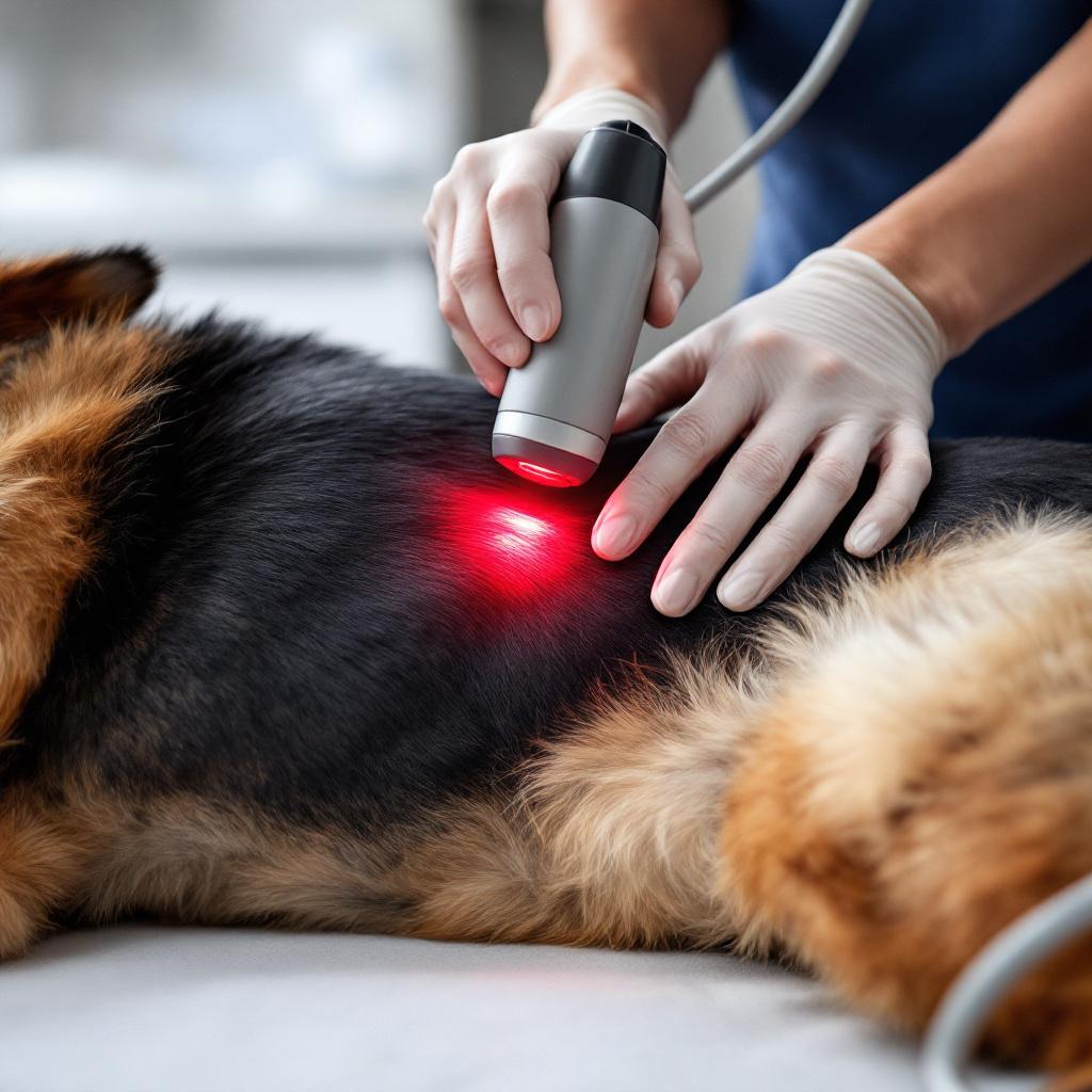 Laser therapy for dog back pain and mobility support