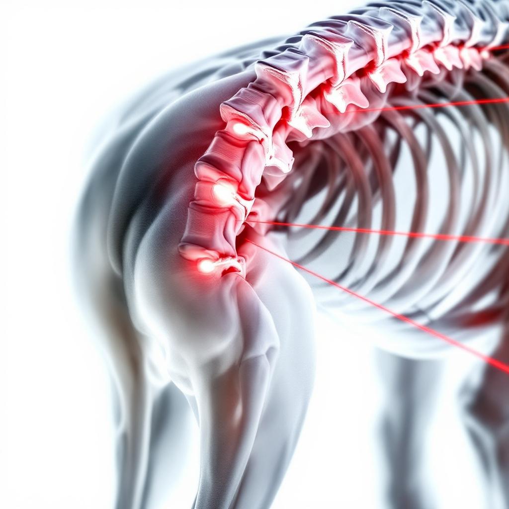 Dog resting comfortably with back pain support