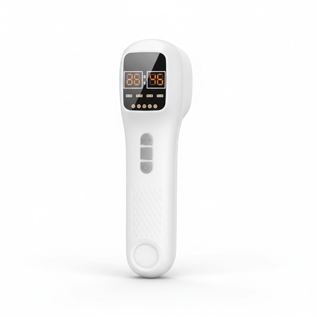 Cold laser therapy device buttons display and controls